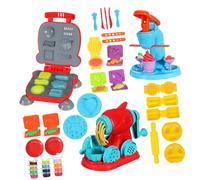 Mikinona 51 Giochi Pasta Modellabile con Macchine Gelato Spaghetti e Hamburger Accessori Creativi per Anni Kit Artigianale per Sviluppo Motorio e Ruolo