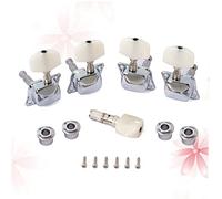 Mikinona 5pezzi Accordatori Banjo Semi-chiuso Con Boccole Chiavi Tuning Peg Per Chitarra Banjo e Facile Installazione Colore