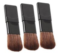 Mikinona 5pezzi Mini Pennelli Cosmetici Setole in Fibra Pennello Morbido per Fard e Fondotinta Applicatore Portatile per Trucco Viso e Occhi