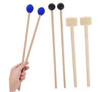 Mikinona 6 Pezzi Bacchette per Percussioni Legno Bacchette per Batteria Timpani e Xilofono Strumenti Musicali Versatili per Pratica e Spettacoli