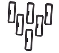Mikinona 6 Pezzi Cinturino in Silicone Porta Cinturini Per Orologi Guarda Il Precursore Anelli Di Ricambio Per Cinturini Ciclo Continuo Sostituzione Della Fascia Cinghie Nero Gel Di Silice