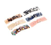 Mikinona 6 Pezzi Forcina Ad Arco Raso Clip Per Da Barra Nozze Fermagli Per Per Ragazze Molletta Per Girl Hairpin Forcina a Fiocco Foglio Di Acetato