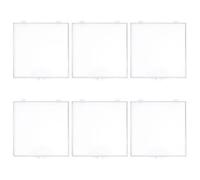 Mikinona 6 Pezzi Scatola Trasparente per Conservazione Farfalle Contenitore Plastica Resistente con Coperchio Battente Espositore Piccolo per Collezioni e Oggetti da Museo