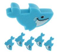 Mikinona 6 Pezzi Spugne Bagno Animali per Ragazzo Ragazza Spugne Doccia Esfolianti Forma di Pesce Creativi per Bagnetto Facili da Impugnare e Asciugatura Rapida