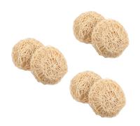 Mikinona 6 Pz palla da bagno per la pulizia palla da bagno in sisal palline da bagno esfolianti bagnoschiuma bagnodoccia lavasciuga corpo in sisal palla di spugna da bagno in sisal Khaki