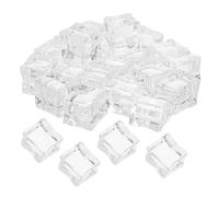 Mikinona 60 Cubetti di Ghiaccio Finti in Acrilico Trasparente 25Mm Riutilizzabili come Riempitivi per Vasi da Matrimonio e Decorazioni per la Tavola delle Feste Oggetti di Scena