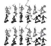 Mikinona 60 Pezzi Action Figure Soldati Romani e Cavalieri Medievali in Plastica, Kit di Soldatini Militari Storici Dettagliati e Collezionisti, Giocattoli Esercito per Progetti