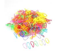 Mikinona 600 Pezzi Elastici colorati Cravatte per elastici elastico multicolore per a coda di cavallo in gomma Colore Casuale