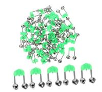 Mikinona 65 pezzi Campanelli Allarme Pesca per Canna da Pesca Clip Abs Resistente Indicatore Segnale Abboccata in Mare e Pesce Siluro