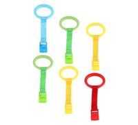 Mikinona 6pezzi Anello Da Tirare Per Ragazzo Accessorio Per Culla Strumento Per Aiutare i Ragazzo Stare in Piedi Bordi Lisci e Arrotondati Materiale