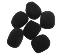 Mikinona 6pezzi Microfono Lavalier Schiuma Copertura Parabrezza Antivento Protettore Per Cuffie Wireless Piccolo Bavero Microfono Protezione Detriti Polvere