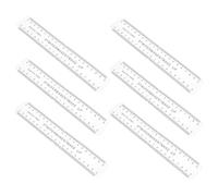 Mikinona 6pezzi Righello Sopracciglia in Pvc Trasparente Flessibile Per Mappatura e Bilanciamento Precisione Microblading Trucco Permanente Facile Da Usare Portatile