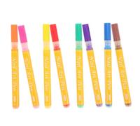 Mikinona 8 Pezzi Colorati per Nail Art Indelebili con Punta Fine per Decorazioni su Superficie per Pittura Scrittura e Marcatura