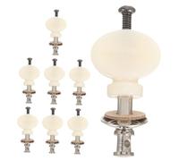 Mikinona 8 Pezzi Ukulele Tuning Pegs Straight Rod Small Round Handles Metal Instrument Parts For Precise Sound Adjustment And Secure String Tension Compatible With Various Ukulele Models