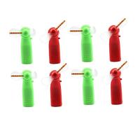 Mikinona 8pezzi Mini Ventilatore Portatile Led Colorato Silenzioso e Leggero Per Ufficio e Casa Da Design Divertente Con Pattern Luminosi Senza Batteria Colori Casual