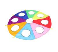 Mikinona 9fori Paracadute Buche per Ragazzo Cooperativo all Sensoriale per Apprendimento Precoce Facile Portabilita per Divertimento in