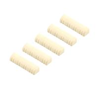 Mikinona Accessori per Mandolino 5 Pezzi Capotasti in Plastica Beige per 8 Corde, Leggero e Raffinato, per Migliorare la Risonanza dello Strumento