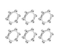 Mikinona Adattatore per Montaggio Freno Bici a Disco in Lega di Alluminio 48mm Flangia 6 Pezzi Compatibile Rotori Freni Mountain Bike e Bici Gravel per Uso Sportivo e Ciclismo su