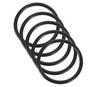 Mikinona Anelli di Gomma Neri per Supporto e Stabilità Durante la Meditazione Set da 5 Pezzi Accessori per Buddismo, Design Compatto e Facile da Usare per Ciotola Sonora