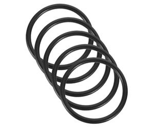 Mikinona Anelli di Gomma Neri per Supporto e Stabilità Durante la Meditazione Set da 5 Pezzi Accessori per Buddismo, Design Compatto e Facile da Usare per Ciotola Sonora