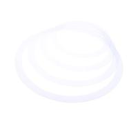 Mikinona Anello Smorzatore 4 Pezzi Bianco Poliacido Kit Accessori Batteria per Esercizi Domestici Sordina Rullante Tampone Fonoassorbente Adatto a Principianti