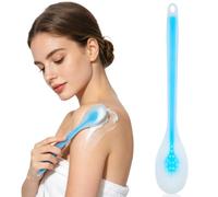 Mikinona Applicatore di lozioni per la schiena donne anziane con manico lungo applicatori per lozione per la schiena auto-applicare lozione per il corpo crema crema solare blu cielo