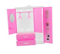 Mikinona Armadio Per Casa Delle Bambole in Miniatura Design Materiale Resistente Principessa Con Organizer Per Vestiti Per Giochi Finzione e Decorazione Della Cameretta