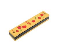 Mikinona Armonica di Legno Portatile per Bambini Principianti, Strumento Musicale Motivo a Frutta, Giocattolo Educativo per Feste e Apprendimento Musicale