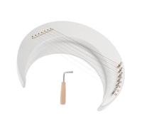 Mikinona Arpa A 7 Corde Per La Casa Da Viaggio Per L'Apprendimento A Forma Di Strumento Per Esercitarsi Mini Divertente In Legno Per Adulti Appassionati Portatile Per