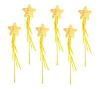 Mikinona Bacchette Magiche Paillettes a Stella per Bambini, Accessori per Travestimenti e Feste di Compleanno, Set 6 Pezzi per Giochi di Ruolo e Party Fatati