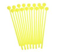 Mikinona Bacchette Percussioni per Bambini 16 Pezzi Giallo in Plastica Mazzuoli Educativi per Coltivare Abilità Manuali come Ausilio Didattico