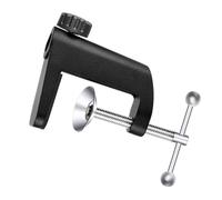Mikinona Base Supporto Microfono Morsetto in Metallo Tipo C per Lampada da Tavolo, Portalampada da Tavolo Nero Robusto Antiscivolo per Uso Domestico e Ufficio