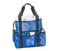 Mikinona Borsa Spiaggia Rete Multifunzione con Tasche Grandi e Tracolla Lunga Leggera e Resistente per Asciugamani Giochi e Accessori Mare Asciuga Rapidamente la Sabbia