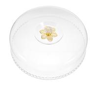 Mikinona Campana Espositiva per Formaggi e Cupola per Torta Trasparente 28x8 Cm in Plastica, Copertura a Cupola per Alimenti Protezione Completa, per Feste, Buffet e Uso Domestico