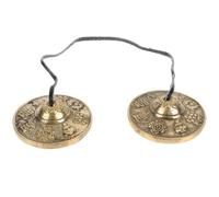 Mikinona Campana Per Piatti Da Yoga in Rame Piccolo, Strumento a Percussione Per Meditazione e Rilassamento, Campana Tibetana Manuale Artigianale Per Pratica Mindfulness e Regali Meditazione