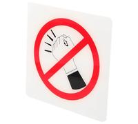 Mikinona Cartello No Knocking in Acrilico Trasparente Evidente e Facile da Leggere Adesivo da Esterno per Porte e Installazione Rapida e Design per Hotel e Uffici