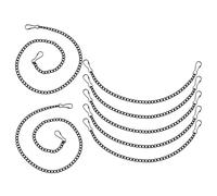 Mikinona Catena Sospesa in Ferro per Appendere Cartelloni e Mangiatoie per Uccelli, Set da 7 Pezzi con Ganci, Catene per Vetrate Colorate e Piante, per Negozi, Fiere ed Eventi