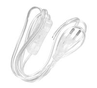 Mikinona Cavo Lampada Trasparente con Interruttore Integrato Prolunga Elettrica Chiara per Uso Interno ed Esterno Compatibile con Lampade da Parete e Notturne Design Moderno ed Elegante
