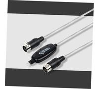 Mikinona Cavo Midi USB per Tastiera Connessione Stabile e Trasmissione Veloce Cavo di Conversione per Editing Musicale Compatibile Windows Xp-vista