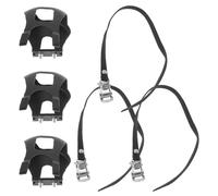 Mikinona Cinghie Regolabili per Pedali Bici con Fermapiedi 6 Pezzi Accessori per Pedali con Gabbie per Dita Compatibili con Mountain Bike e Bici da Strada per Allenamento Indoor e