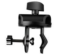 Mikinona Clip per Microfono per Asta da 19 Mm Piastra Rotante 360°, Morsetto Metallico per Supporto Microfono da Scrivania Compatto per Studi di Registrazione ed Eventi Live