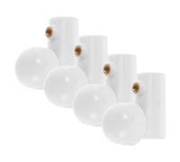 Mikinona Connettore di Regolazione per Asta Infusione 22mm a 19mm 4 Pezzi in Plastica Bianca per Supporto Flebo Ospedaliero Fibbia Riutilizzabile e Installazione senza Attrezzi per