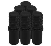 Mikinona Connettori filettati in plastica nera, set da 6 pezzi per manici scopa e spazzolone, compatibili con utensili di pulizia, per pulizia domestica