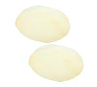 Mikinona Coperture Pelle di Capra Naturale 2 Pezzi per Tamburi Africani e Accessori Musicali Leggera Diametro 350mm per Tamburi a Mano