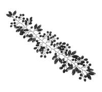 Mikinona copricapo da sposa Nozze fascia accessori per da sposa per le spose viti per da sposa per il matrimonio Cesto della dea accessori per per donna strass Nero