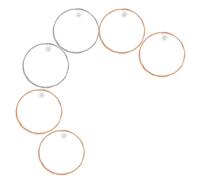 Mikinona Corde per Chitarra Folk in Metallo 6 Pezzi, Set Corde di Ricambio per Chitarra Acustica Tensione Standard, Resistenti e Adatte per Esecuzioni Musicali e Uso Fai da Te