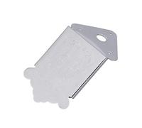 Mikinona Cordiera Triangolare in Cromo Argento per Mandolino e Chitarra con Copertura Rimovibile e Viti, Supporta Fino a 8 Corde con Decorazione a Fiore