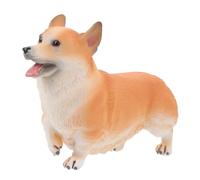 Mikinona Corgi Ornament in Plastica Realistica Figura Cane Miniatura Alta Emulazione Decorazione Casa e Gioco Educativo per Regalo Adorabile e Sicuro in Materiale Ecologico