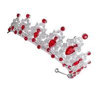 Mikinona Corona da Sposa Cristalli Fascia per Capelli per Compleanni Matrimoni Feste di Halloween Accessori per Principesse e Regine