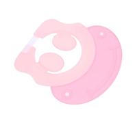 Mikinona Cuffia in Silicone Regolabile Cappello Doccia per Shampoo e Bagnetto Cappellino Rosa con Design Cartoon per Tutela degli Occhi e delle Orecchie